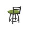 Holland Bar Stool Co 18" Low Back Swivel Vanity Stool, Pewter Finish, Canter Kiwi Green Seat 41118PW009 - alternate 4